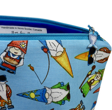 Load image into Gallery viewer, Mini Zip Project Bag - Gnomes
