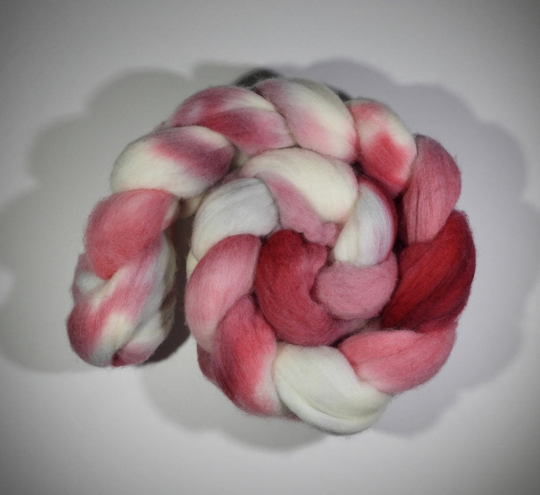Hand Dyed Merino Top / 99g / Braid for Spinning